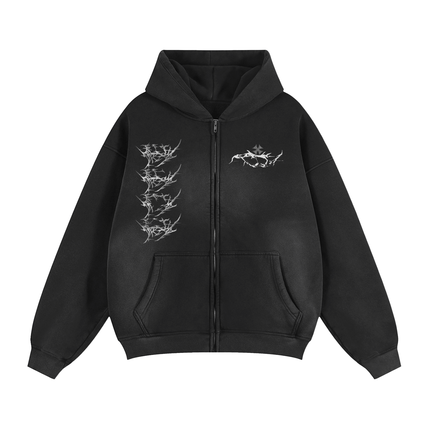 RIDEXRDYE ZIPPER HOODIE